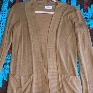 MUSTARD YELLOW CARDIGAN SIZE SMALL